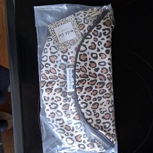 Brighton Leopard Print Pouch in Beige, Tan, Black